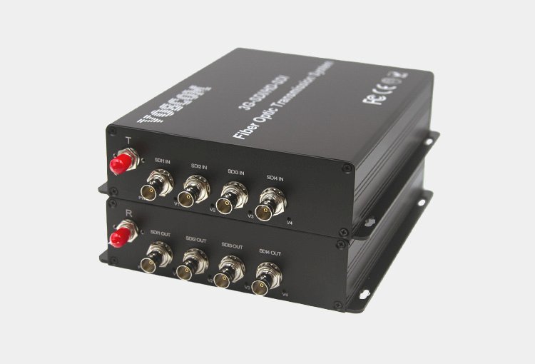 4-Channel 3G-SDI Fiber Optic Converter