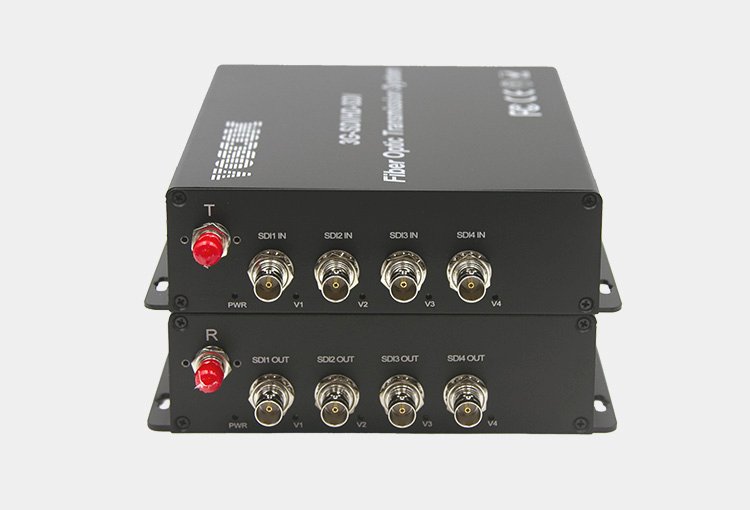 4-Channel 3G-SDI Fiber Optic Converter