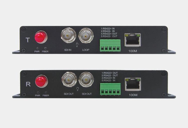 1-Ch 3G-SDI + Data + Ethernet to Fiber Converter
