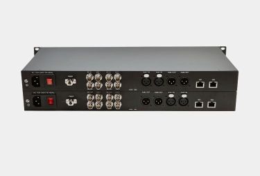 4 x 3G-SDI + Balanced Audio + Gigabit Ethernet