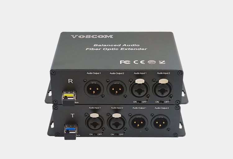 Balanced Audio over Fiber Mic Level