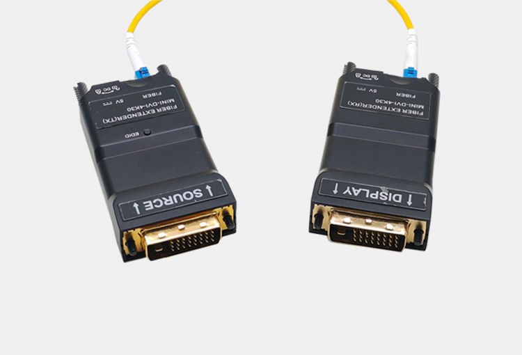 Mini DVI over Fiber Extender 4K@30Hz