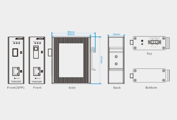 Industrial Fiber Media Converter